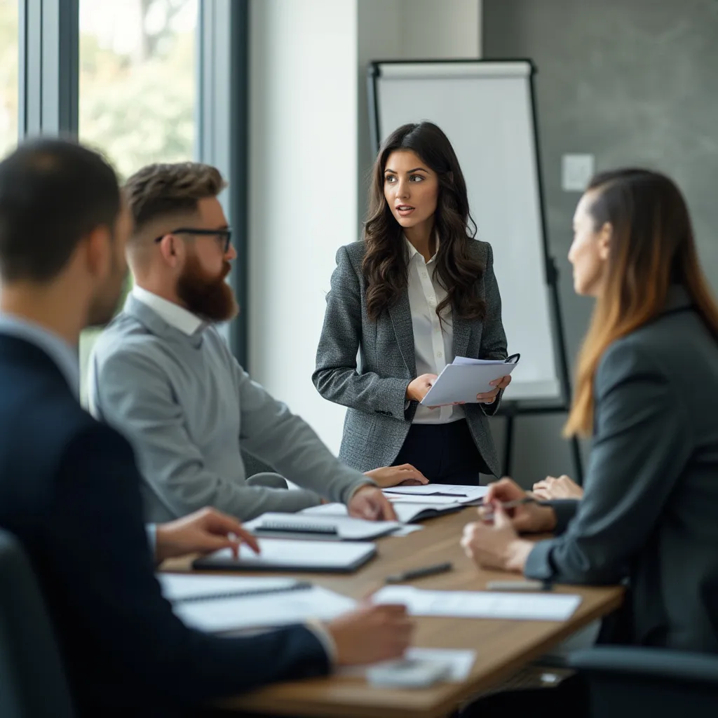 Session de brainstorming avec des professionnels